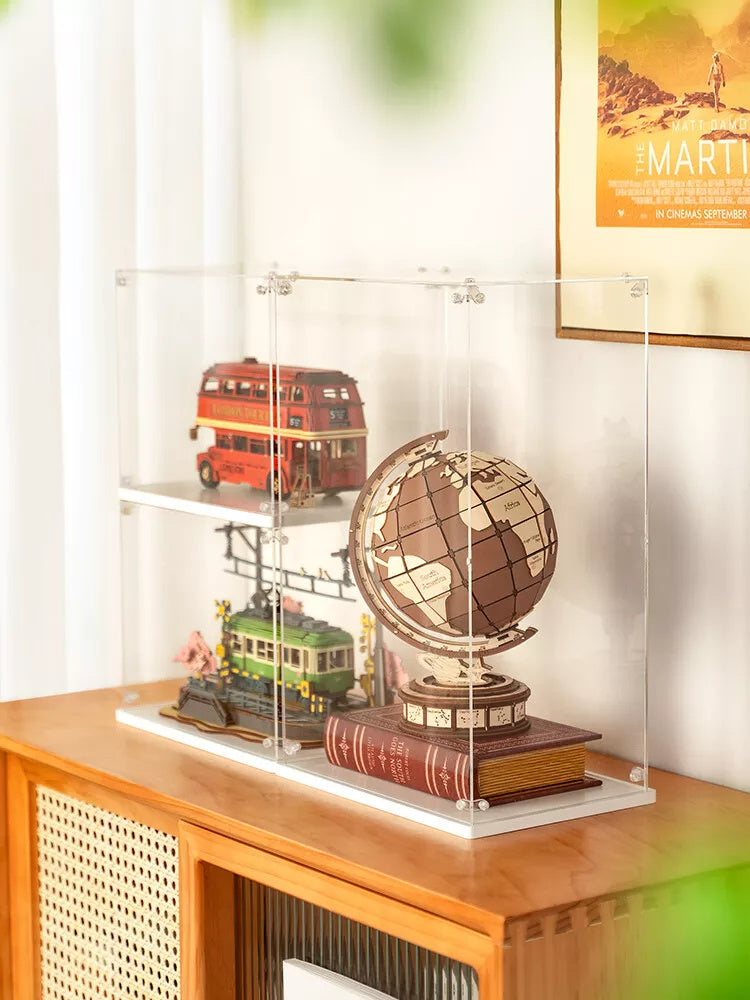 ZapTrends Premium 3D Wooden Globe | Elegant Home Decor & Unique Gift | Engaging Puzzle for kids/adults